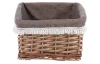 Prútený košík Eman, hnedý stredný