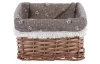 Prútený košík Eman, hnedý stredný