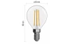 LED žiarovka Filament mini globe, E14, 3,4 W, 470 lm