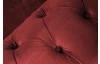 Pohovka Chesterfield, červená látka