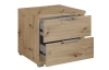 Nočný stolík s 2 zásuvkami Smilla, výška 43 cm, dub artisan