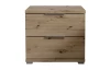 Nočný stolík s 2 zásuvkami Smilla, výška 43 cm, dub artisan
