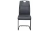 Jedálenská stolička Rindul, antracitová látka v optike lesklej kože