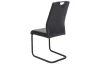 Jedálenská stolička Rindul, antracitová látka v optike lesklej kože