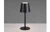 Nabíjacia LED stolná lampa Diaz, čierna