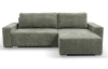 Rohová sedacia súprava Anafi, machovo zelená látka