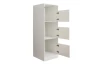 Regál s dvierkami Mr. Sauber, 50 cm, biela