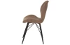 Jedálenská stolička Kate, hnedá vintage látka