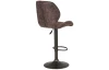 Barová stolička Sonja, hnedá vintage látka