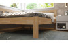 Rohová posteľ so zástenou vľavo Tema L 180x200 cm, prírodný buk