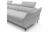 Rohová sedacia súprava Mango, svetlo šedá látka, ľavý roh
