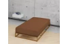 Napínacie prestieradlo Jersey Castell 90x200 cm, hnedé