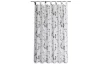 Záves Roma 140x160 cm, lístky, šedo-biely