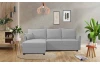 Rohová sedacia súprava Livorno, svetlo šedá látka