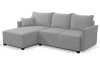 Rohová sedacia súprava Livorno, svetlo šedá látka