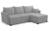 Rohová sedacia súprava Livorno, svetlo šedá látka