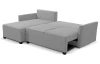 Rohová sedacia súprava Livorno, svetlo šedá látka