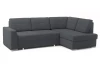 Rohová sedacia súprava Stilo, tmavo šedá látka, pravý roh