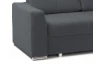 Rohová sedacia súprava Stilo, tmavo šedá látka, pravý roh