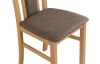 Jedálenská stolička Milan, dub sonoma/hnedá látka