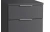 Nočný stolík/skrinka so 4 zásuvkami Smilla, výška 79 cm, grafitový