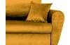 Rohová sedací souprava Logan, horčicovo žltá látka