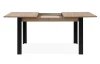 Jedálenský stôl s rozkladacou funkciou Talida 100x80 cm, dub artisan/čierny