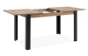 Jedálenský stôl s rozkladacou funkciou Talida 100x80 cm, dub artisan/čierny
