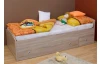 Posteľ s úložným priestorom Patrik 90x200 cm, dub sonoma