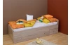 Posteľ s úložným priestorom Patrik 90x200 cm, dub sonoma