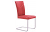 Jedálenská stolička Ardel, červená koža