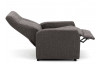 Relaxačné TV kreslo Asko 4312-SPB120, černo-šedá tkanina