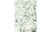 Koberec Craft 160x230 cm, mramorový dizajn, šedo-zlatý
