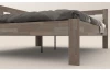 Rohová posteľ so zástenou vľavo Tema L 180x200 cm, šedý buk