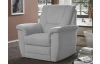 Kreslo s rozkladom Relaxness, tvar U, svetle šedá látka