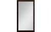 Nástenné zrkadlo Glamour 40x80 cm, hnedá štruktúra