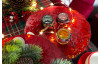 Vianočná dekoračná misa 30 cm, červená