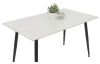 Jedálenský stôl Marina 140x80 cm, biela imitácia mramoru