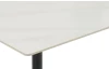 Jedálenský stôl Marina 140x80 cm, biela imitácia mramoru
