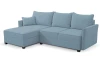 Rohová sedacia súprava Livorno, modrá aqua látka