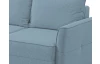 Rohová sedacia súprava Livorno, modrá aqua látka