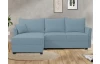 Rohová sedacia súprava Livorno, modrá aqua látka