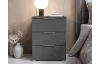Nočný stolík s 3 zásuvkami Smilla, výška 61 cm, grafitový