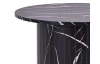 Okrúhly konferenčný stolík Treviso, 60 cm, čierny mramor