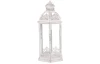 Kovový lampáš Ambia 49 cm, biela antik