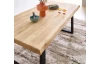 Jedálenský stôl z dubového dreva Chris U, 180x100 cm