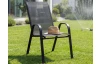 Záhradná stolička Nadja, čierna