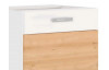 Dolná kuchynská skrinka Iconic 60D1F, buk iconic / biely mat, šírka 60 cm