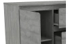 Komoda s 3 zásuvkami Carlos, šedý beton, 120 cm