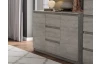 Komoda s 3 zásuvkami Carlos, šedý beton, 120 cm